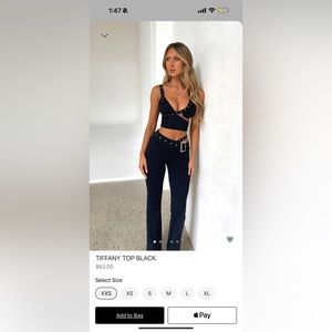 Outcast set | black | xsmall top | small pants